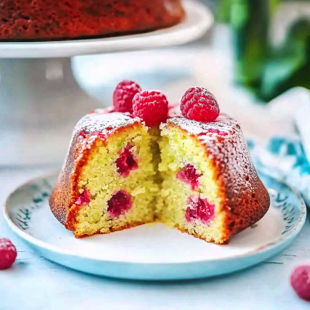 Zucchini Raspberry Cake Recipe