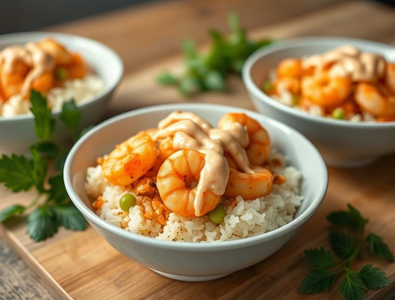 Spicy Quick Shrimp Sweet Savory Mayo
