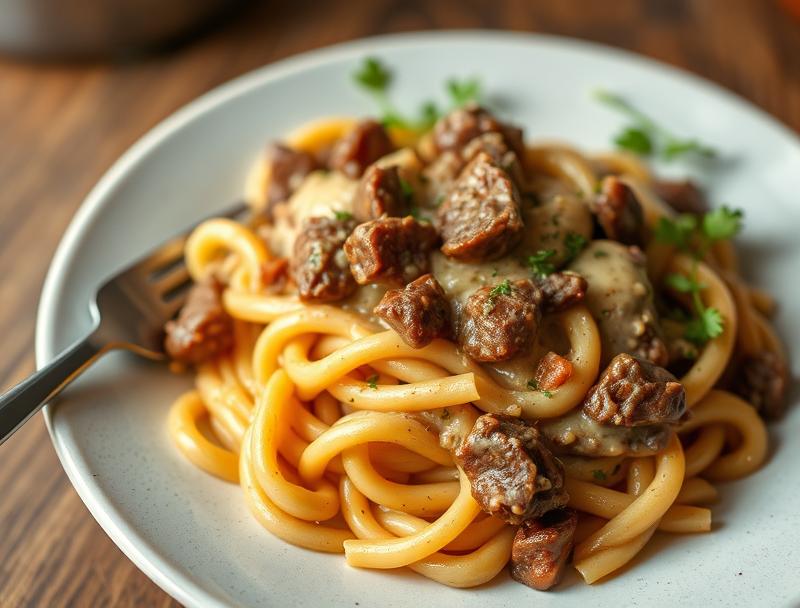 Creamy Beef Rich Savory Low Pasta