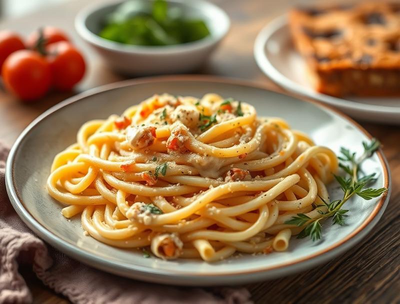 Creamy Soft Italian Cheesy Rich Pasta