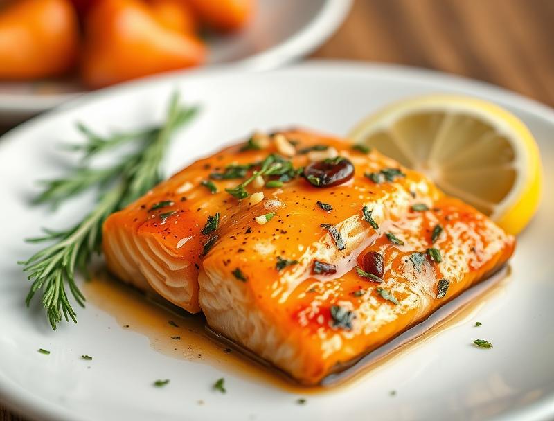 Quick Garlic Savory Salmon Healthy Herbs