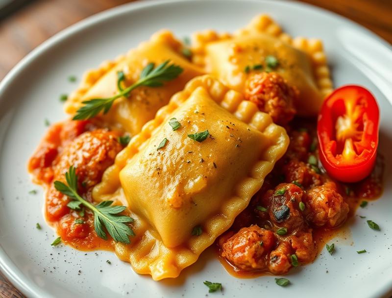 Crispy Fried Ravioli Cheesy Italian Savory
