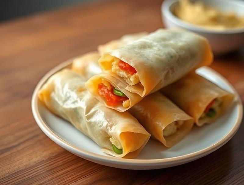 Crispy Fried Homemade Sweet Egg Rolls