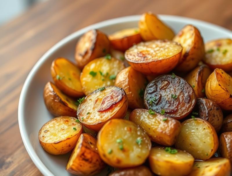 Crispy Hot Potatoes Savory Oven Baked