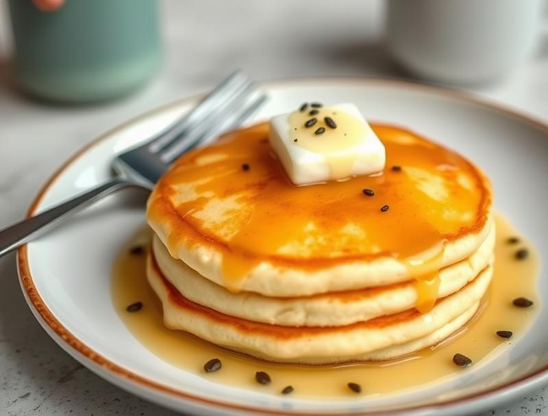 Light Fluffy Japanese Sweet Soufflé Pancakes