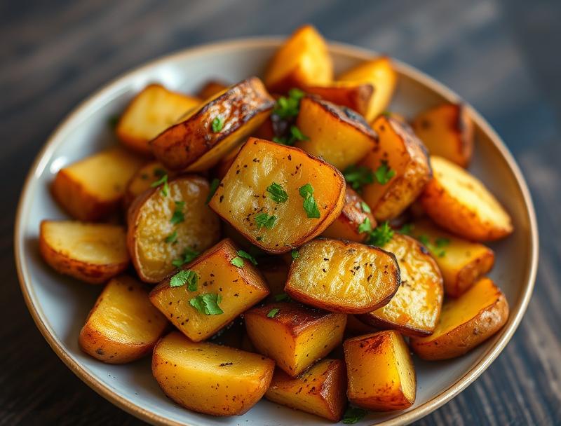Crispy Potatoes Savory Quick Roast Homemade