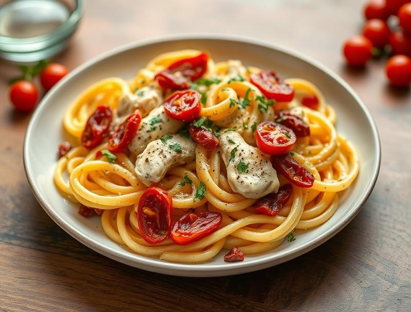 Creamy Chicken Quick Savory Pasta Delicious