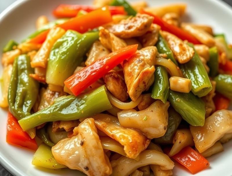 Savory Quick Chicken Spicy Healthy Cabbage