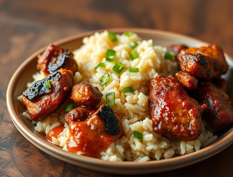 Spicy Caribbean Jerk Sweet Chicken Dish
