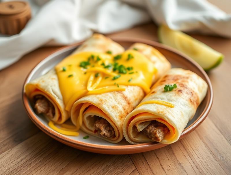 Savory Sausage Cheesy Quick Healthy Breakfast