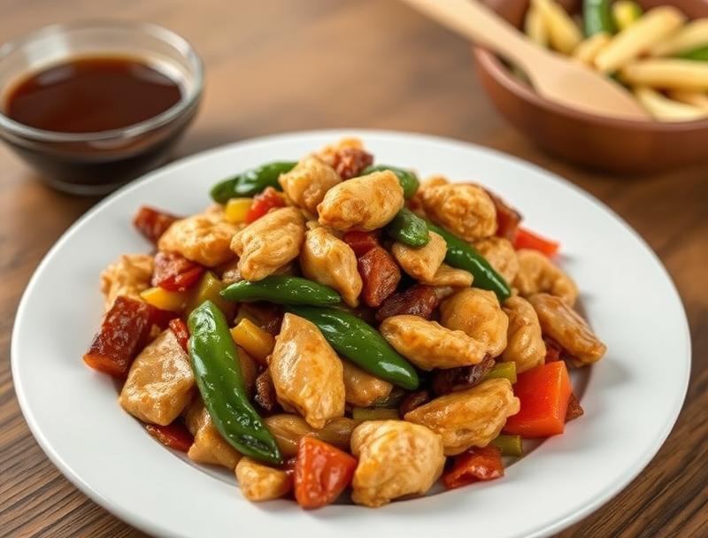 Savory Quick Chicken Spicy Healthy Stir