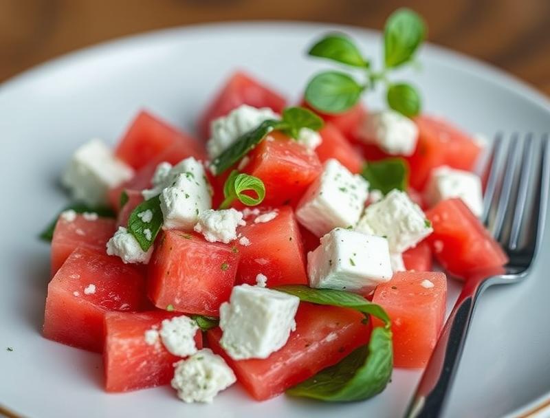 Fresh Feta Sweet Low Carb Salad