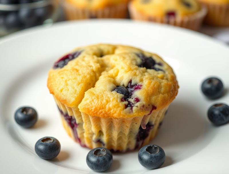 Sweet Blueberry Rich Creamy Soft Muffins