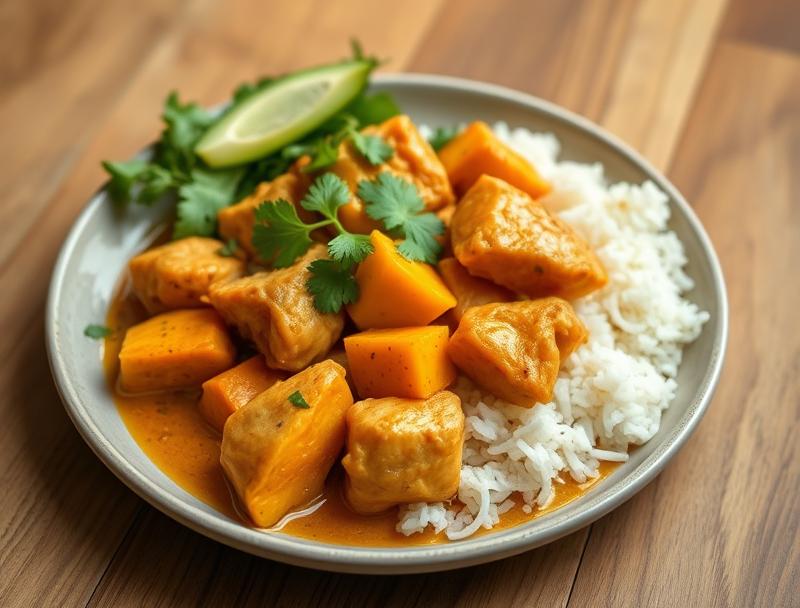 Spicy Chicken Sweet Thai Pumpkin Curry