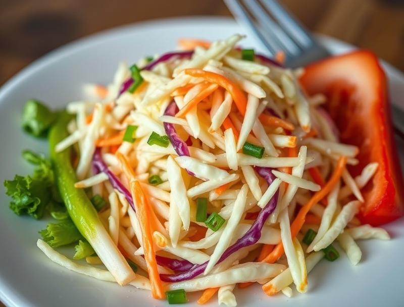 Crisp Coleslaw Sweet Tangy Healthy Salad