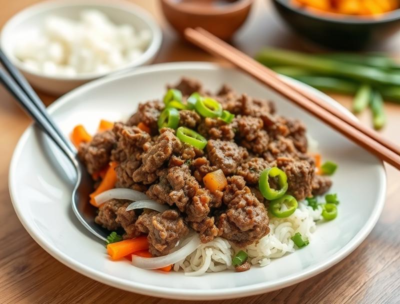 Savory Korean Beef Spicy Sweet Bowl