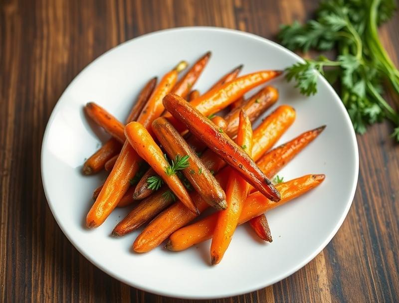 Crispy Sweet Carrots Savory Healthy Snack