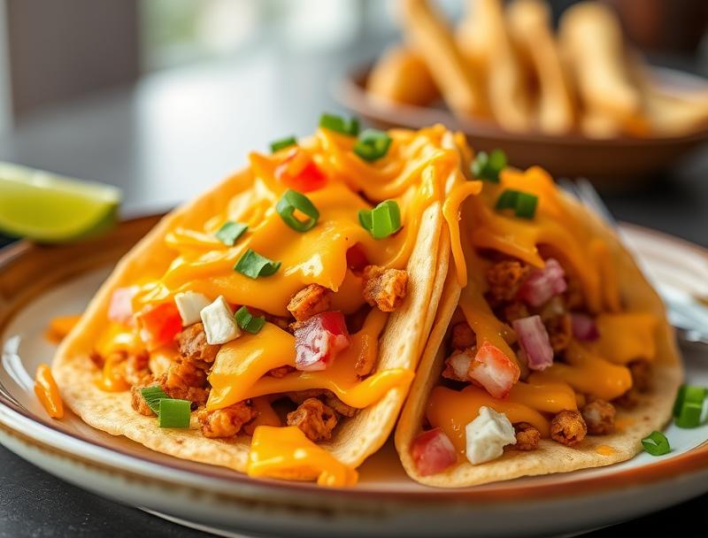 Crispy Cheesy Soft Spicy Taco Crunch