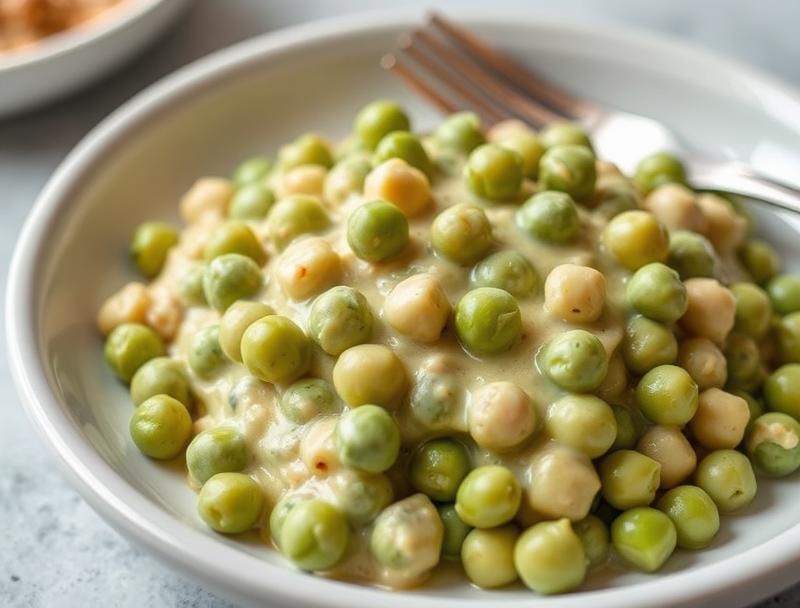 Fresh Creamy Peas Quick Healthy Dish