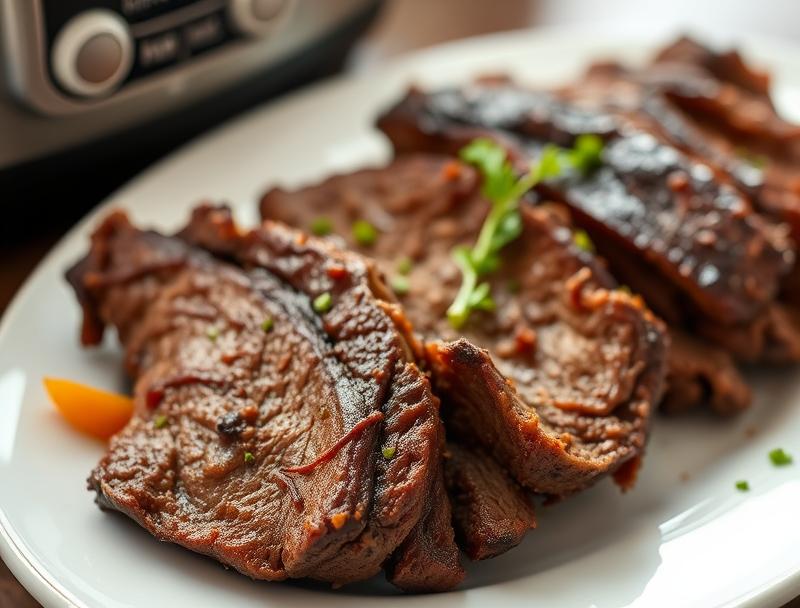 Tender Beef Rich Slow Cooked Brisket