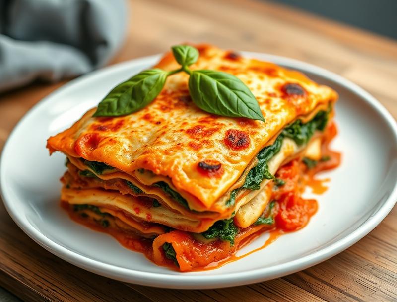 Creamy Spinach Rich Cheesy Baked Lasagna