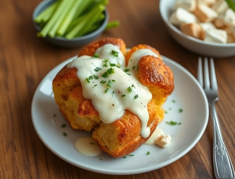 Creamy Rich Chicken Savory Monkey Bread