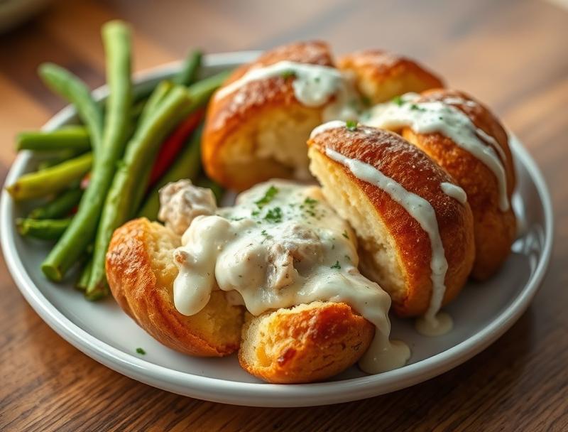 Creamy Chicken Rich Cheesy Monkey Bread
