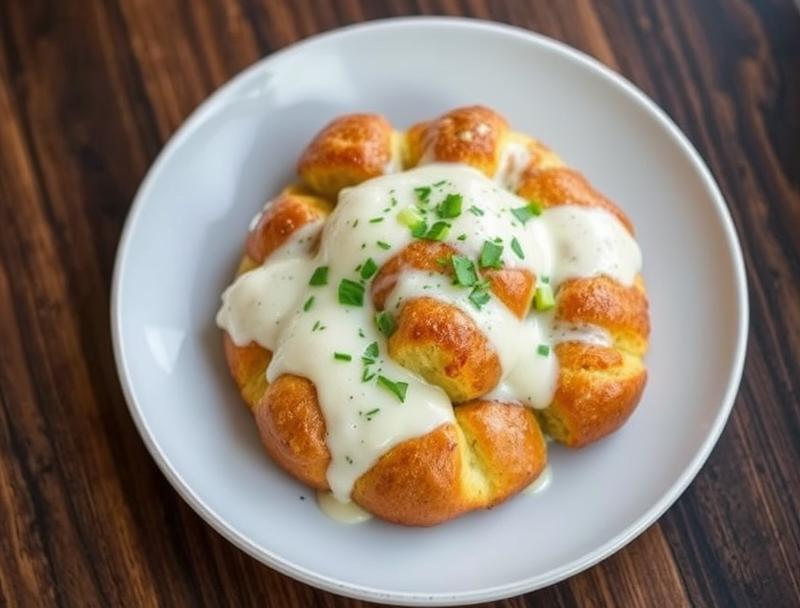Creamy Chicken Rich Alfredo Cheesy Bread