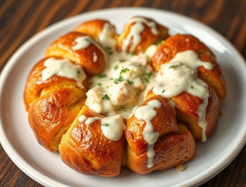 Cheesy Chicken Rich Savory Monkey Bread
