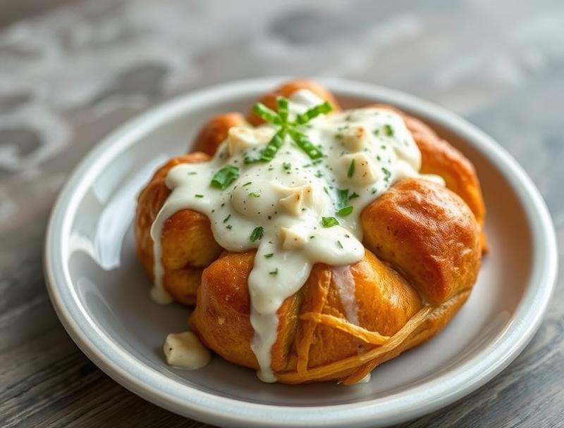Creamy Rich Chicken Savory Cheesy Bread