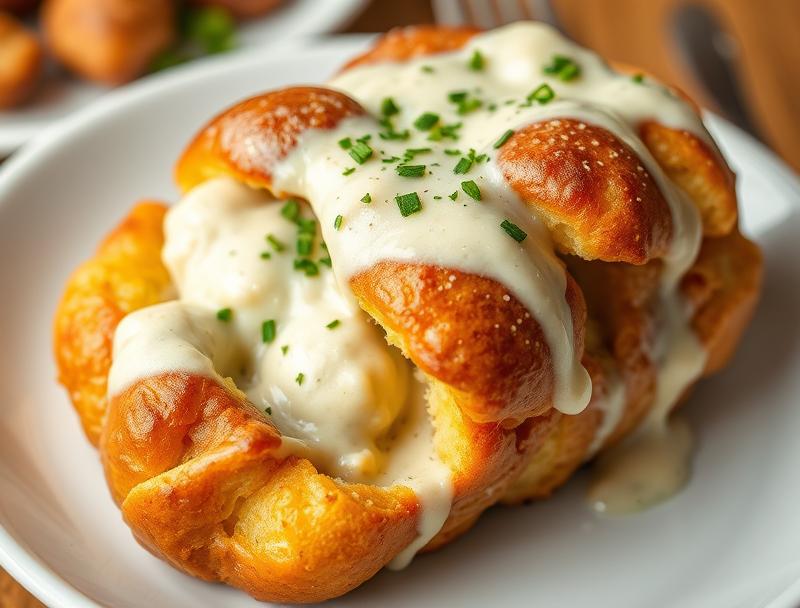 Cheesy Chicken Rich Savory Monkey Bread