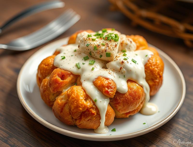 Creamy Chicken Rich Alfredo Cheesy Bread