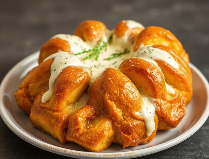 Cheesy Quick Chicken Soft Monkey Bread