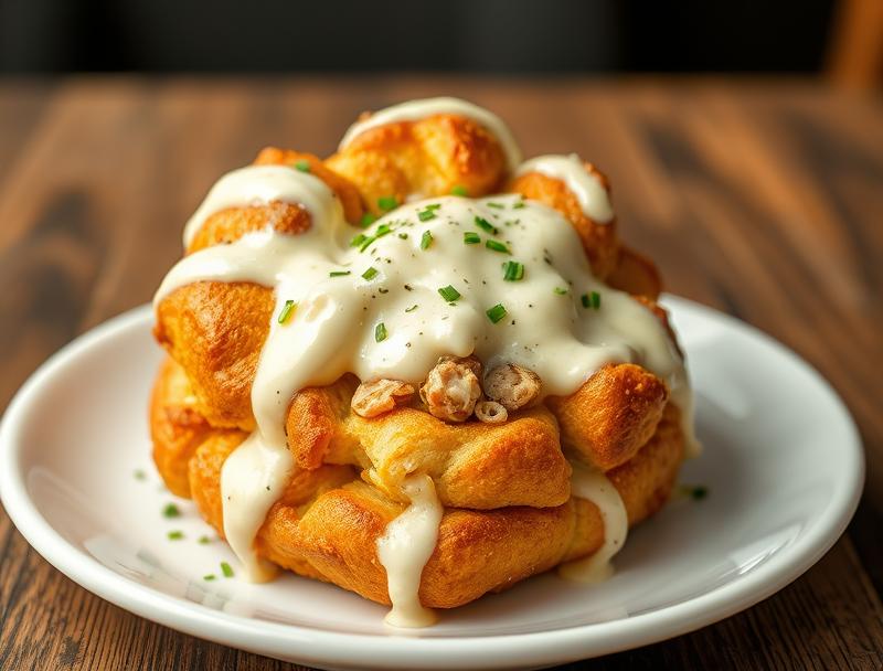 Creamy Chicken Rich Cheesy Monkey Bread