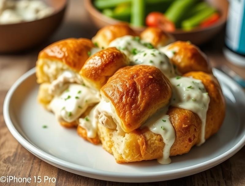 Cheesy Chicken Rich Savory Monkey Bread