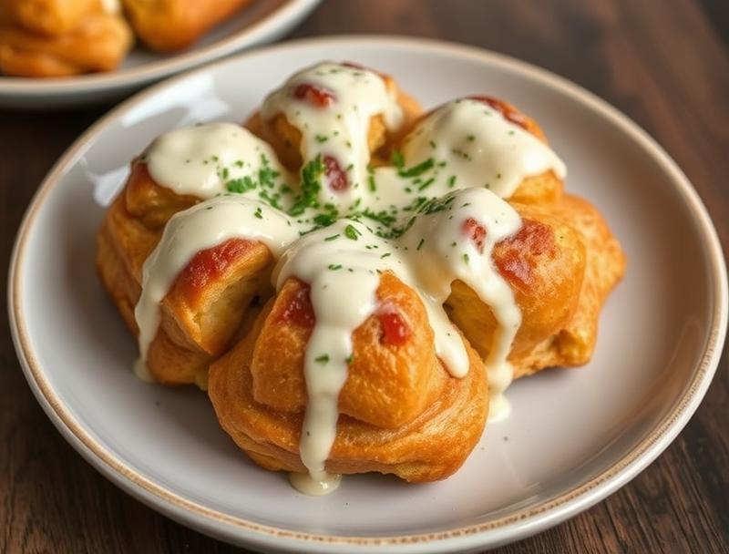 Cheesy Chicken Soft Savory Monkey Bread