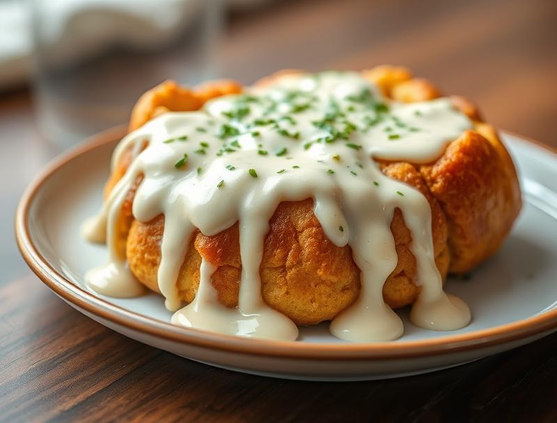 Creamy Rich Chicken Cheesy Soft Bread