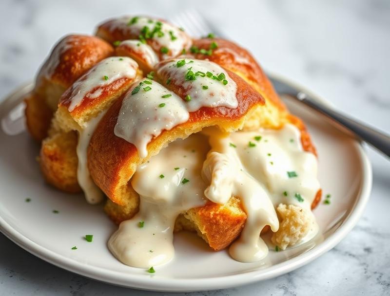 Cheesy Chicken Soft Monkey Bread Savory