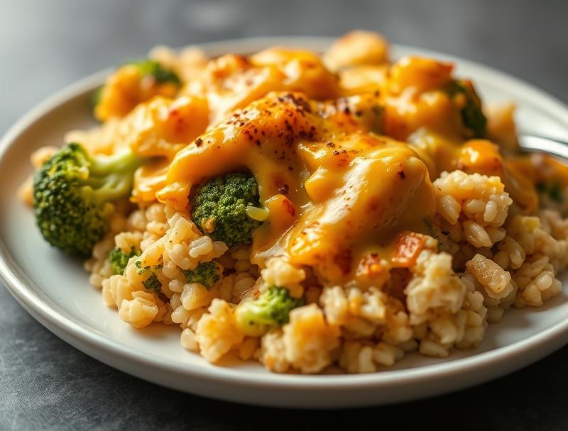Creamy Cheesy Chicken Savory Broccoli Baked
