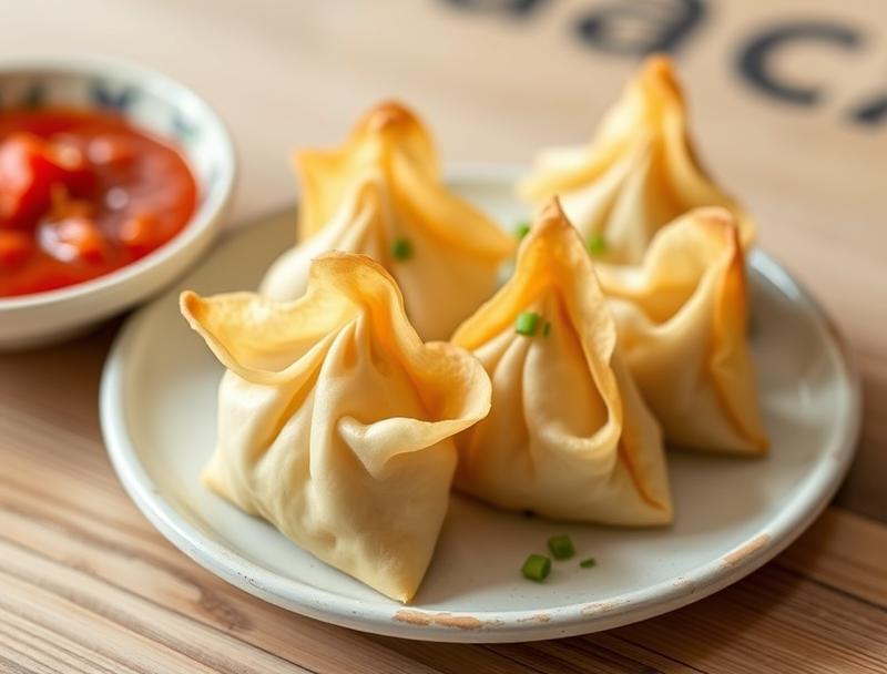 Crispy Cheesy Cream Soft Sweet Wontons
