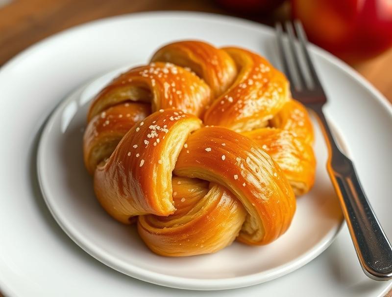Sweet Apple Flaky Buttery Puff Pastry