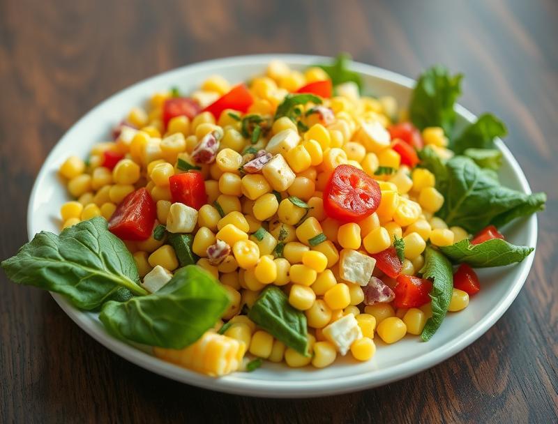 Sweet Fresh Corn Healthy Quick Salad