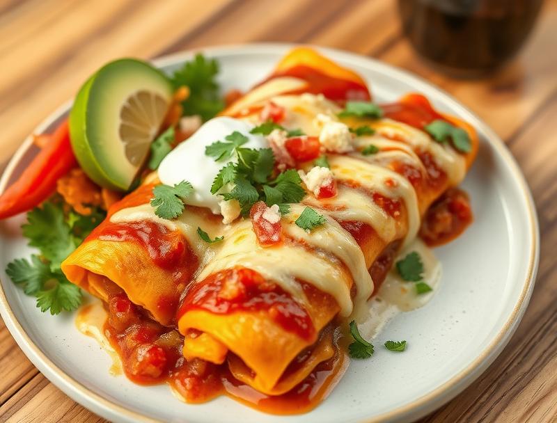 Spicy Lazy Cheesy Mexican Fast Enchiladas