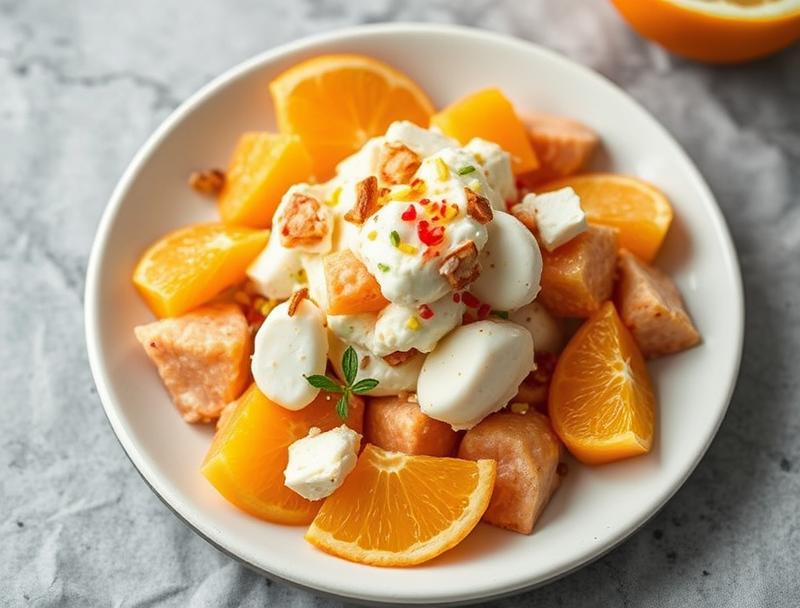 Sweet Orange Creamy Tangy Fresh Salad