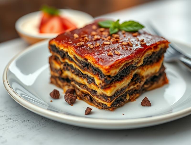 Rich Chocolate Sweet Lasagna Cheesy Layers