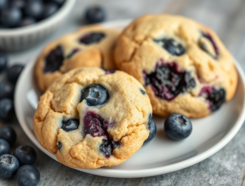 Sweet Blueberry Soft Cheesy Low Carb