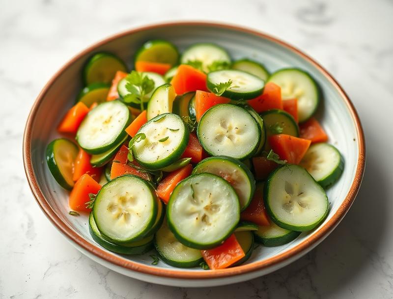 Fresh Cucumber Quick Healthy Sweet Salad