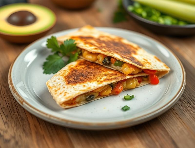 Quick Cheesy Breakfast Spicy Quesadillas Morning