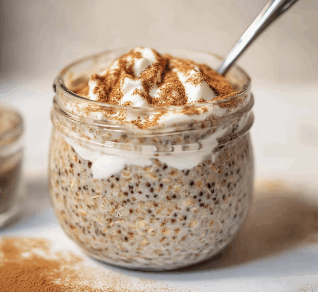 Cinnamon Roll Overnight Oats