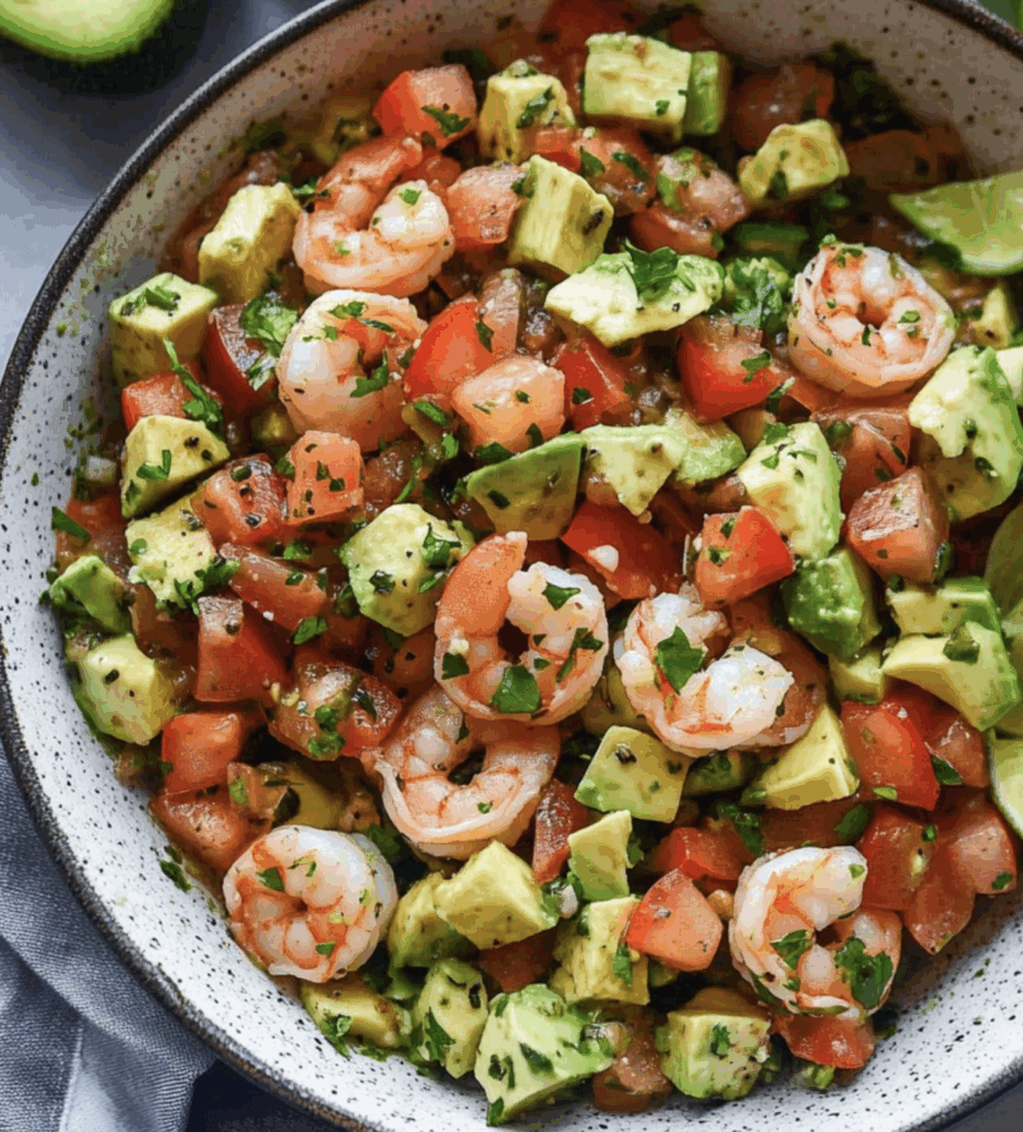 Avocado Salsa Shrimp Salad